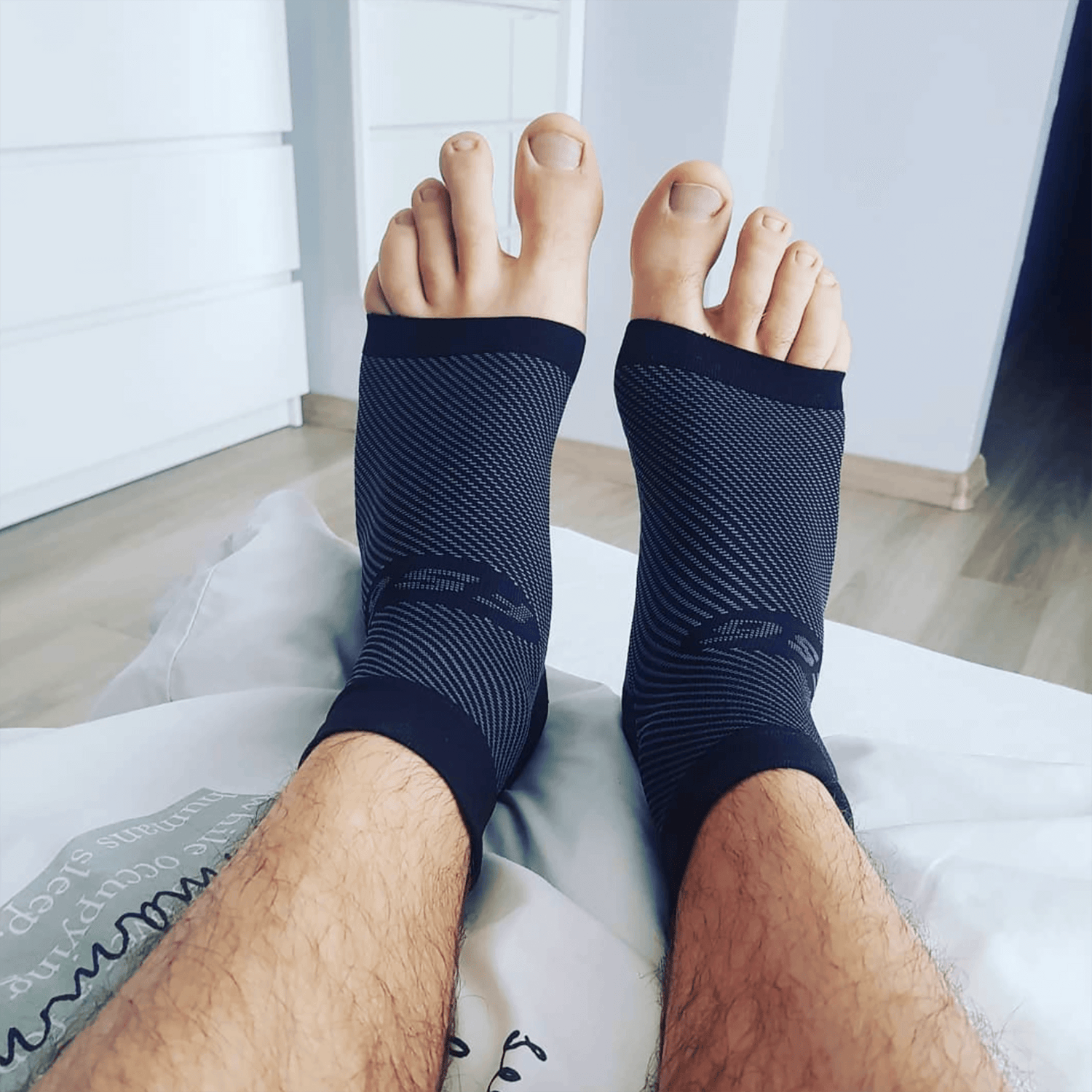 FS6 Foot Compression Sleeves - Soft Support For Pain, Swelling & Fatigue Relief