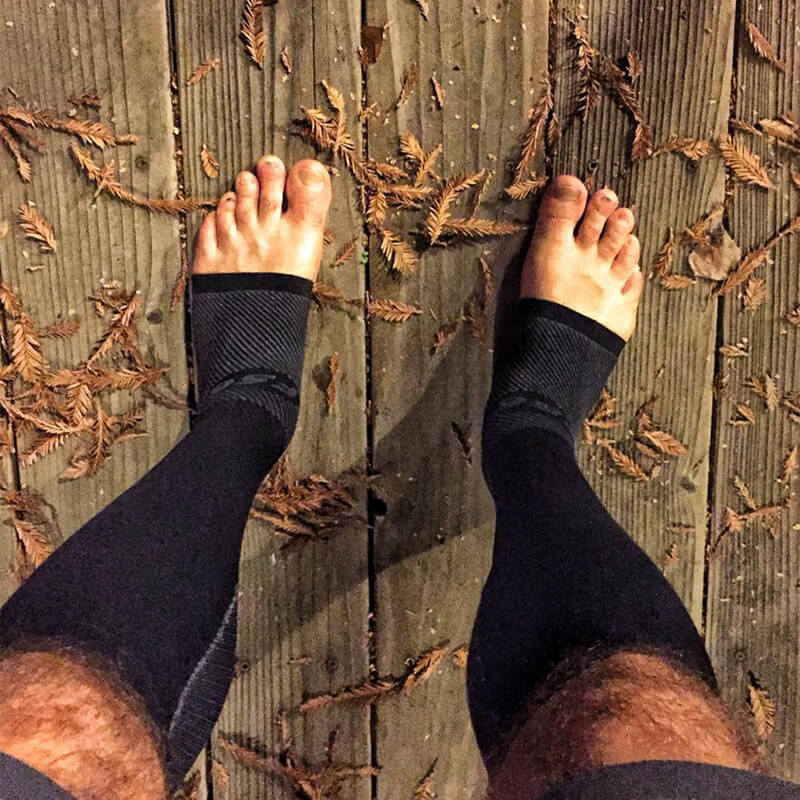 FS6+ Foot & Calf Compression Sleeves - Soft Supports for Foot & Leg Pain, Swelling & Fatigue Relief