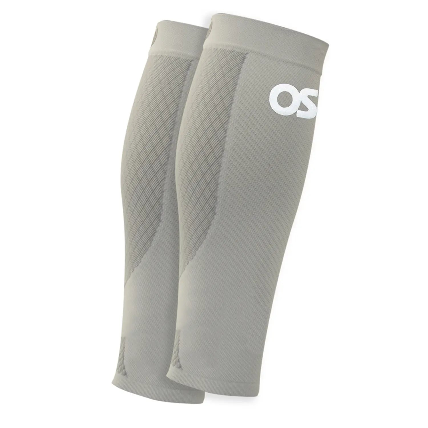 Nylon Cylindrical Adidas Compression Calf Sleeves (S/M) - Grey